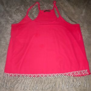 Bright  coral summer tank
